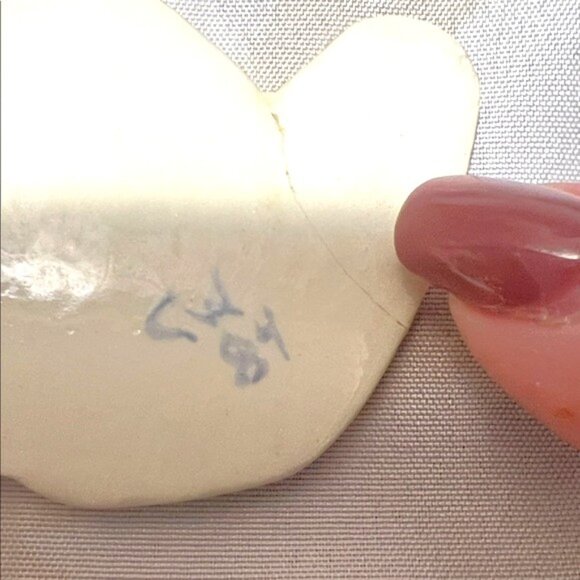 Charming Porcelain Animal and House Ornaments - Blue and Red Accents - Picture 10 of 11